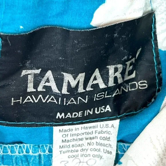 Vintage Hawaiian Maxi Dress Mumu Muumuu Floral Blue Pink White - Picture 8 of 11